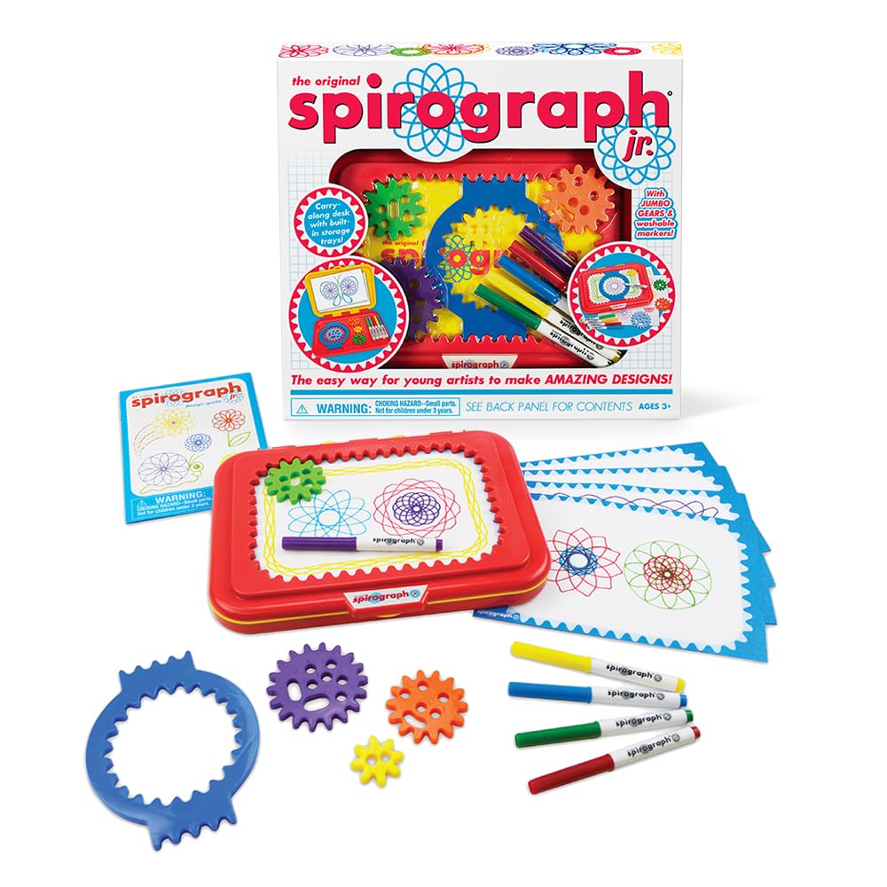 Educational Toys Spirograph Tin Set Spiral Art Drawing Toys,Spiral